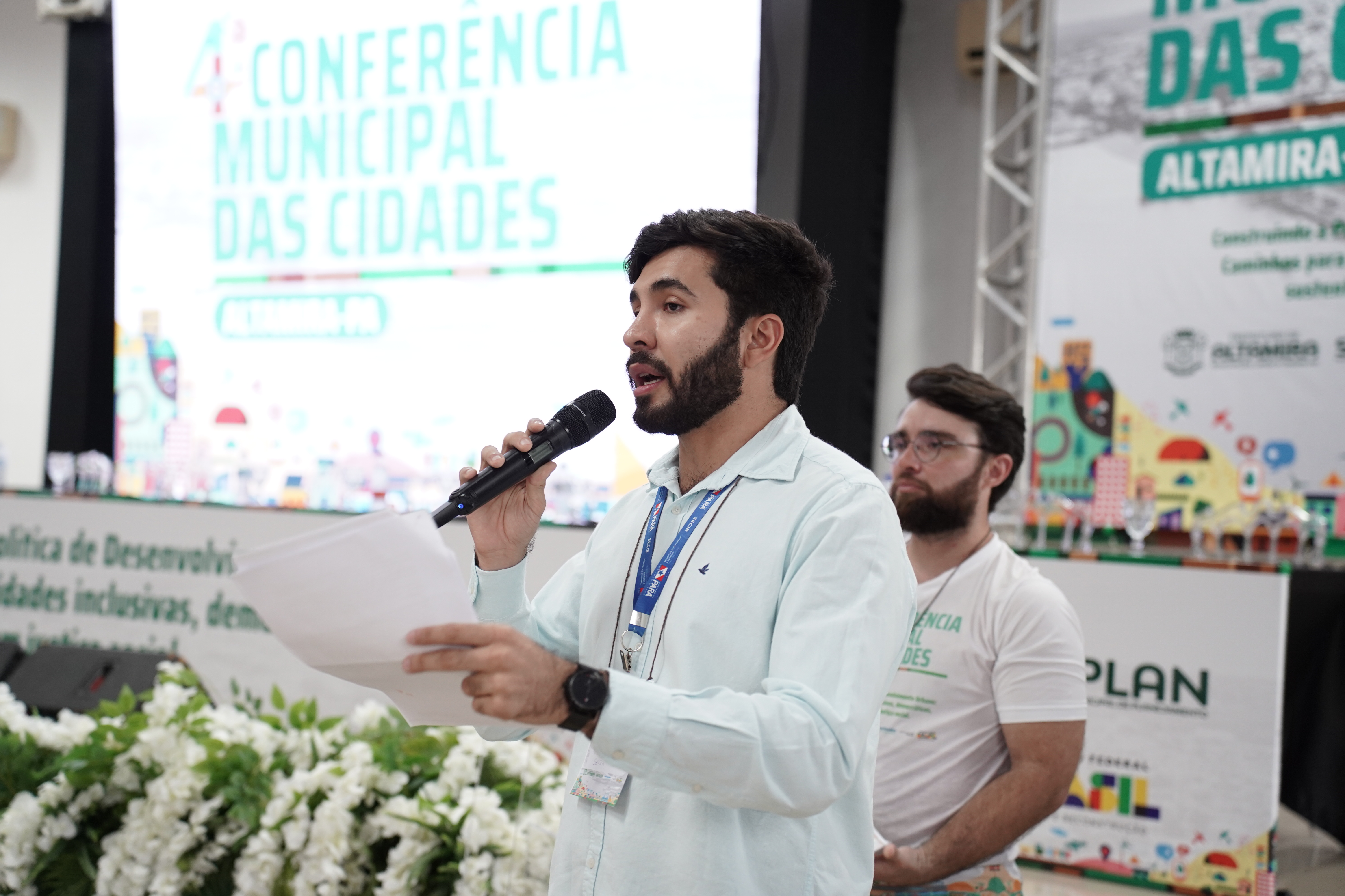 Secretário executivo do ConCidades, Antônio Kether, na Conferência em Altamira