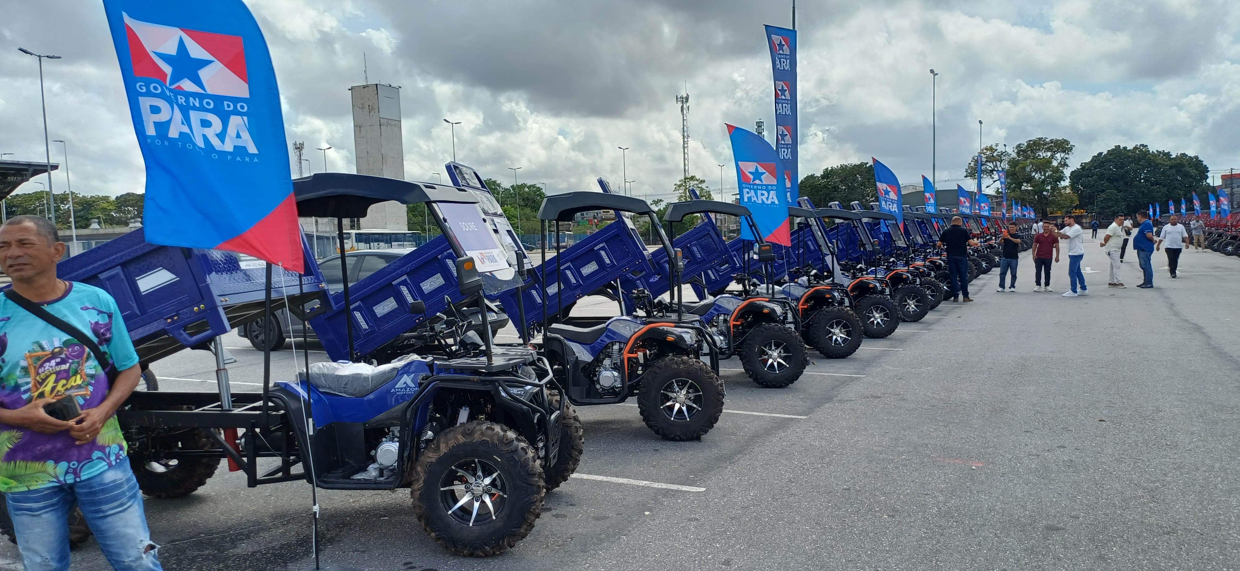 Quadriciclos basculantes entregues pela Secir a 60 municípios do Pará